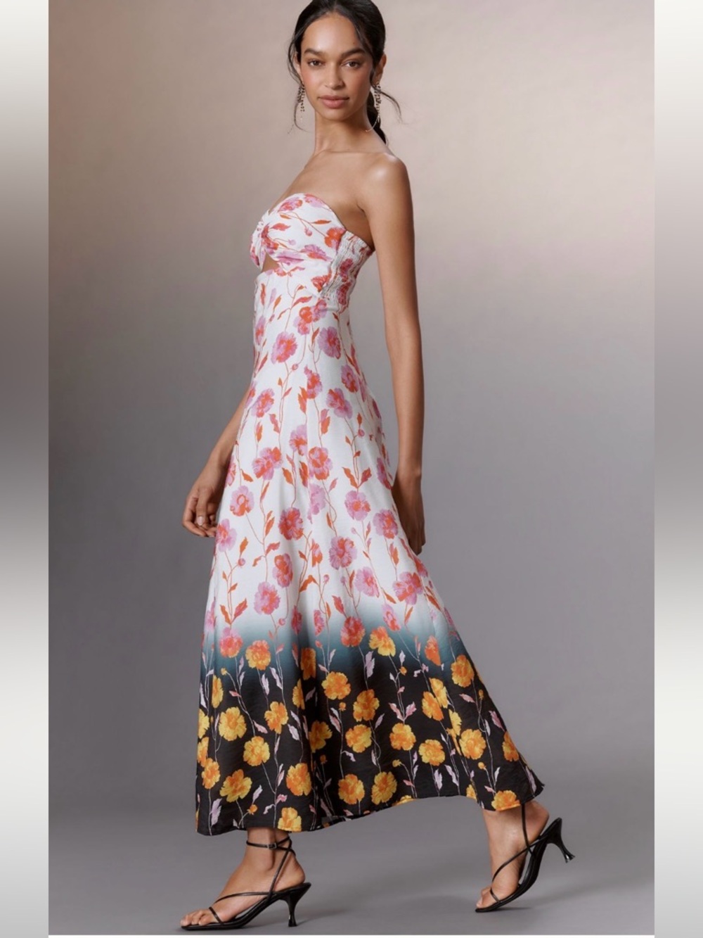 Function & Fringe Edit | Anthropologie printed midi dress floral - Picture 5 of 8